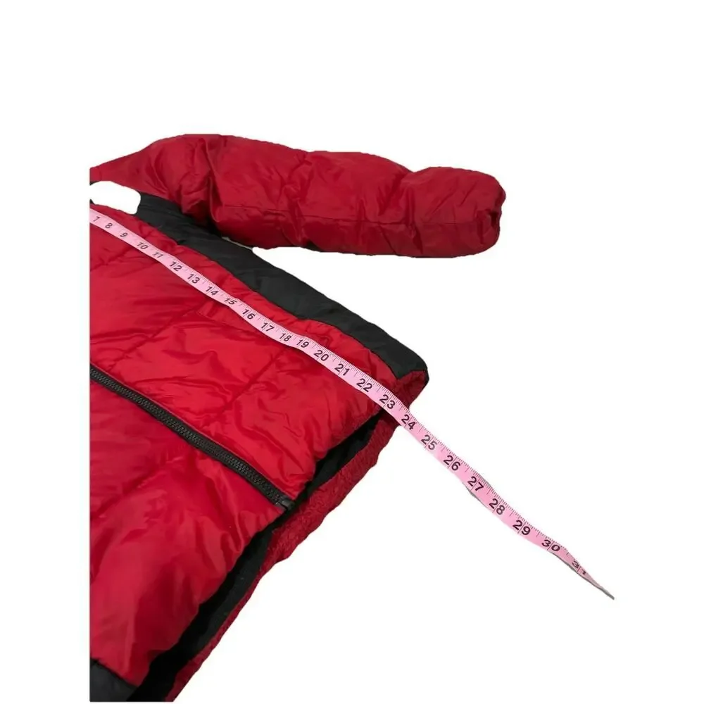Nike Kids' Jordan Boys' Flight Puffer Jacket In Red/black Winter Coat Size Large